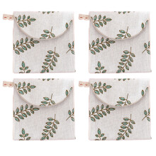 Chic Napkin Caddy, High-Quality Cloth Reusable Storage Solution for Sanitary Napkins Menstrual Cups, Travel Ready for Women Everywhere