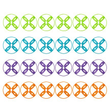 160Pcs Durable Plastic Flying Disc Toss Toy for Outdoor Kids Games