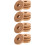 16Pz in Legno Khaki Con Per 10