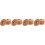 16Pz in Legno Khaki Con Per 6
