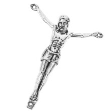 2Pz Charm Croce Crocifisso Argento , Religiosi Uomo