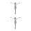 2Pz Charm Croce Crocifisso Argento , Religiosi Uomo 9