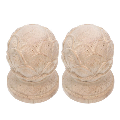 6Pz Decorativi in Legno Grezzo Per Interno Khaki