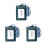 3Pz Porta Badge in Pelle Appendibile Per Carta E Documento 4