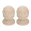 6Pz Decorativi in Legno Grezzo Per Interno Khaki 2