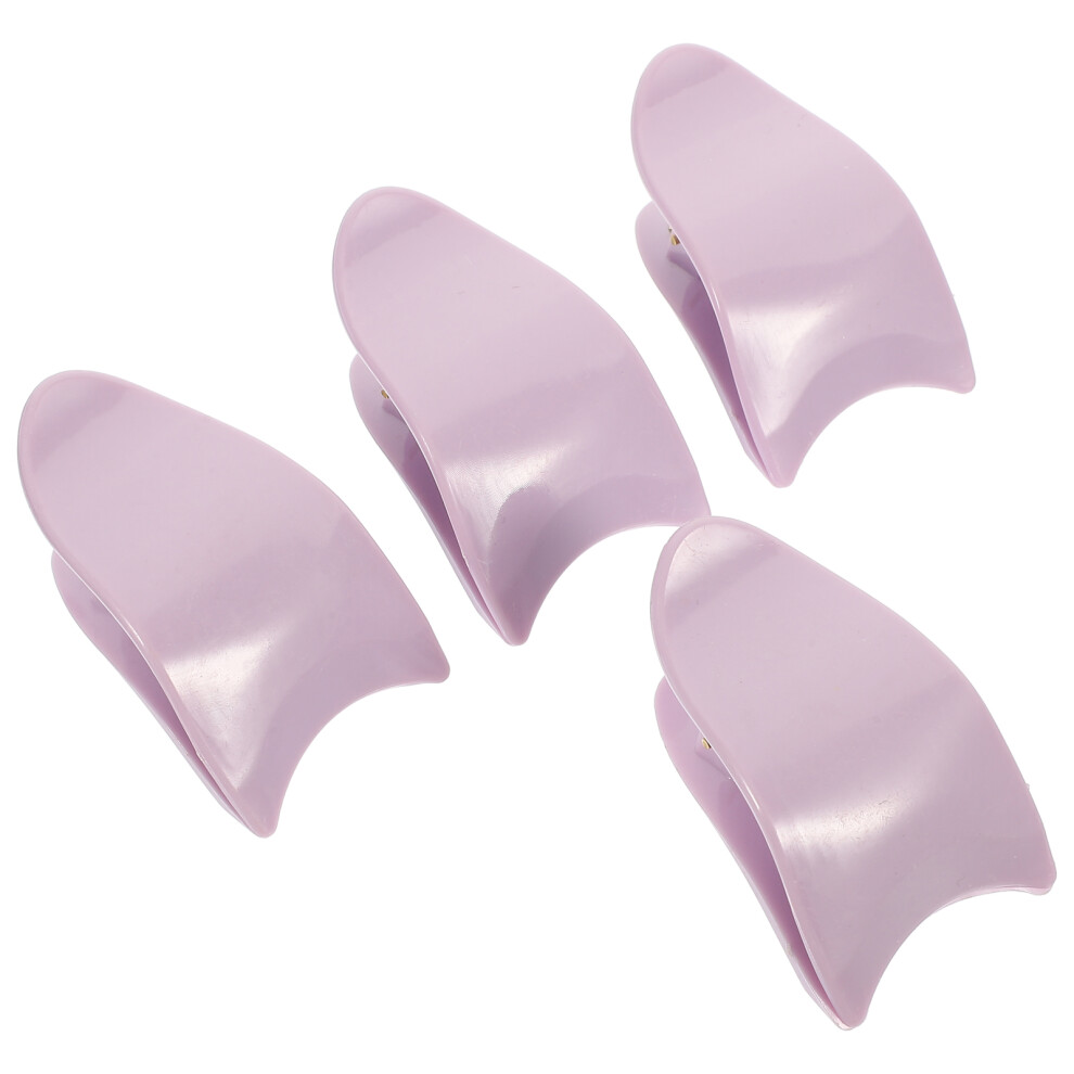 Ohphcall Purple 20Pcs Portable Lash Applicator Clip For Novice And Long Nails