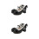 2Paren Vrouwen Zwart Stevige High Heels Draagbaar 11