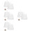 8Pcs White Mesh Storage Bags with Rotatable Hooks for Kitchen and Home 7