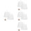 8Pcs White Mesh Storage Bags with Rotatable Hooks for Kitchen and Home 6