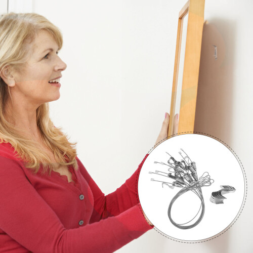 40Set Appendiquadri Filo E Ganci Argento Per Decorazioni 2