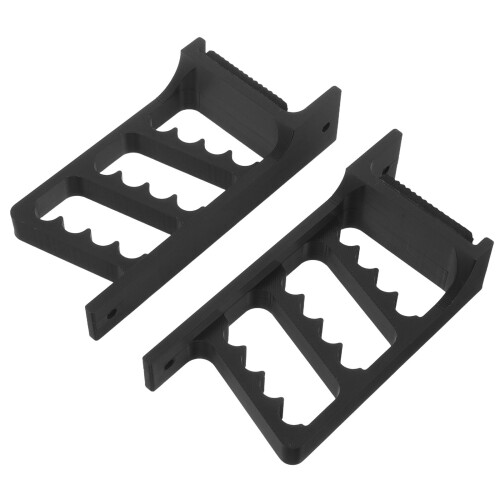 4Pairs Ergonomic Black Pla Bow Rack Wall Mount for Home Archery