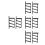 4Pairs Ergonomic Black Pla Bow Rack Wall Mount for Home Archery 5