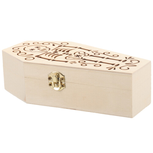 5Pz Urne Per Ceneri in Legno E Metallo Beige Compatte