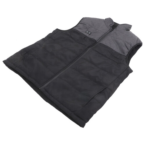 3Pz Gilet Riscaldato Nero Uomo Per Esterni E ABS 1