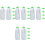 4Set Animali Bianco Per Allattamento E 4
