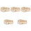 5Pz Urne Per Ceneri in Legno E Metallo Beige Compatte 5
