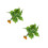2Pz Erba Verde Decorativa Per Terrari E Acquari in ABS 10