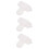30Pz Liner Cotone Bianco Assorbente Riutilizzabile 10