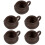 5Pz Dispenser Vintage Marrone Per Latte E Uso Cucina 6