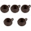 5Pz Dispenser Vintage Marrone Per Latte E Uso Cucina 3