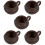 5Pz Dispenser Vintage Marrone Per Latte E Uso Cucina 8