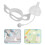 3Set Kit Manici in Silicone Bianco Per Bottiglie Bebè E Sippy Cup 11
