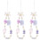 3Pz Catena Phone Charm Resistente Acrilico Decorativo Per 6