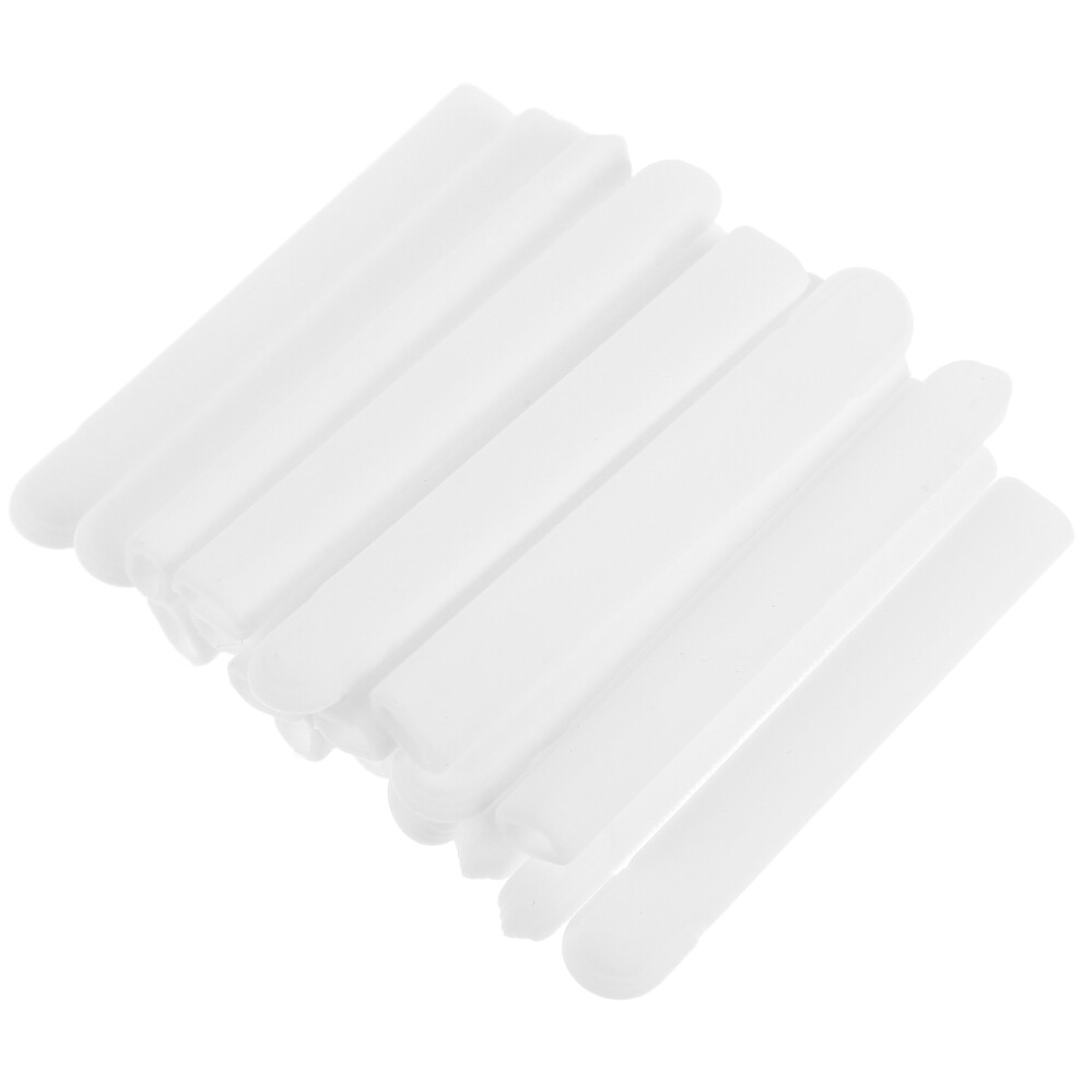 Totority White 50Pairs Silicone Eyeglass Temple Sleeves For Glasses Ear Grips
