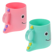 4Pz Spazzolino Per Bambini in PP Con Dinosauro
