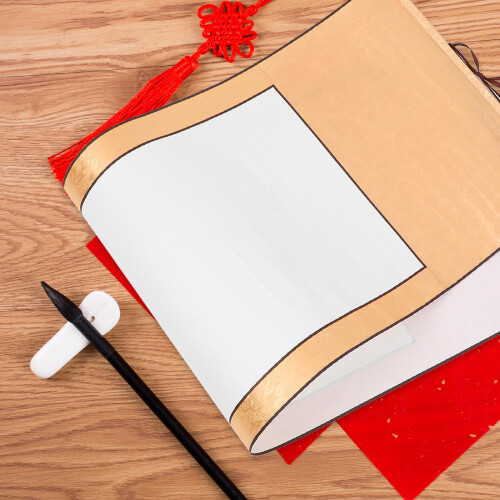 4Pz Carta Calligrafica Gialla in Riso Per E Scrittura 2