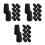 30St Universele Wandelstok Rubber Tips Antislip Zwart 7