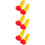 3Paren Paar Clown Performance PU Multi Vrouwen Feest 10