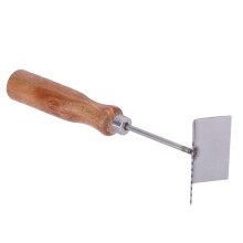 Bienenrahmenschaufel, Edelstahl, Holzgriff,