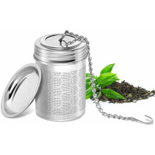 Infuseur à thé en vrac en acier inoxydable, maille extra fine, conception à filetage, matériau de haute qualité, conception parfaite pour