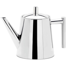 Mirror-polished Stainless Steel Teapot With Glossy Finish, Exquisite Craftsmanship And Drip-less Spout, Ergonomic Handle Ensures Effortless Pouring
