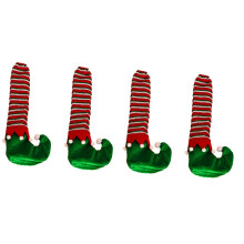 Kerst gestreepte meubelbeenhoes Zachte stoffen-Groen 4
