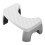 Bathroom Safety Step Stool Seat Universal Height-Pearl White 1