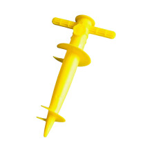 Strong Garden Base Ground Pegs Tool for Securing Outdoor-Yellow
