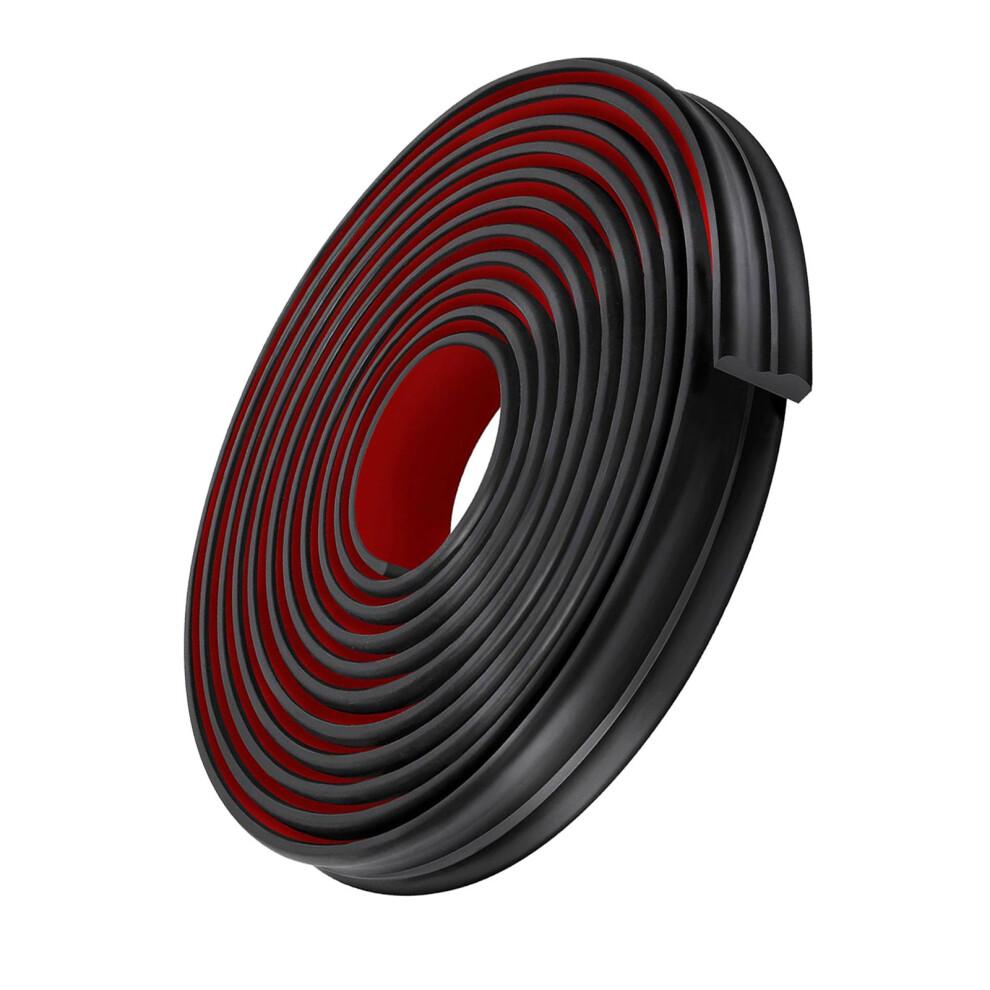Stick Wall Protection Strips 16.4Ft Adhesive Molding Trim-Black 7732000526480