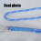 Weather Resistant FlexibleBlue Hammock Attachment Rope with Hook 2