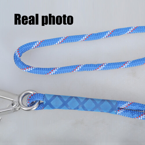 Corde de fixation de hamac bleue de 50cm, avec crochet, pour 1