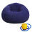 Soft Flocking Inflatable Sofa Chair Bed Foldable Lounge-Blue 1