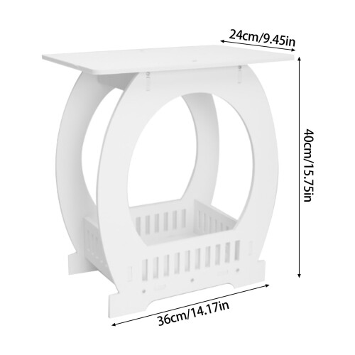 Minimalist Space Efficient Bedsides Table with Smooth Round Foot 2