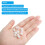 30Pcs White Hole Plugs Plastic Flush Type Panel-8mm Buckle 4