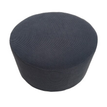 Polyester Ottomaanse Hoes Gemakkelijk te installeren-Donkergrijs