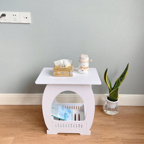 Minimalist Space Efficient Bedsides Table with Smooth Round Foot 1