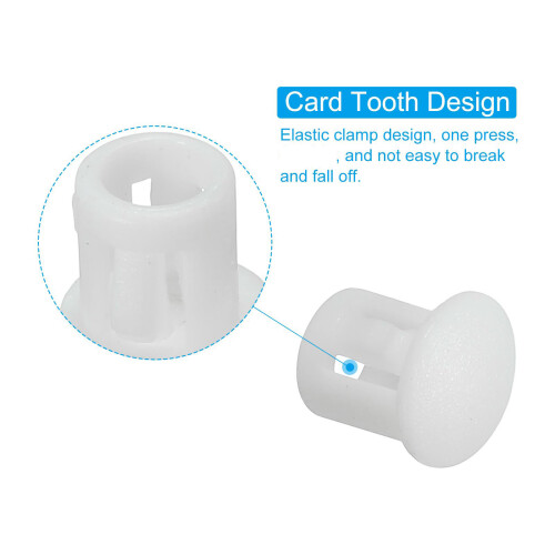 Bouchons de panneau en plastique blanc, 30-Boucle de 8 mm 2