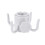 Crochet de parasol de plage, support suspendu, fermoirs de-Blanc 1