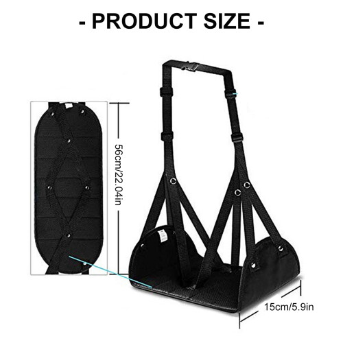 Space Saving Travel Foot Rest Hammock Multiple Position 2