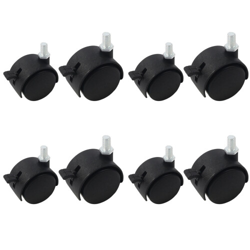 4pcs Quiet Rolling Rubber Casters with Long lasting-L 2